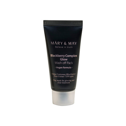 [MARY & MAY] Vegan Blackberry Complex Glow Wash off Pack 30g - Daebak