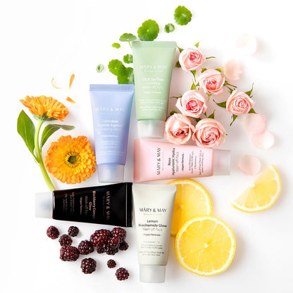 [MARY & MAY] Vegan Calendula Peptide Ageless Sleeping Mask 30g - Daebak