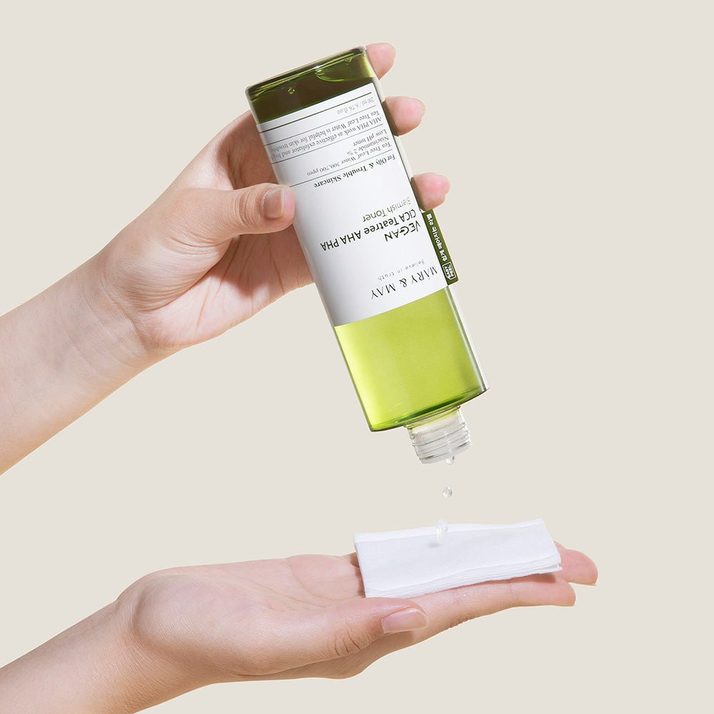 [MARY & MAY] Vegan CICA Tea Tree AHA PHA Blemish Toner 200ml - Daebak