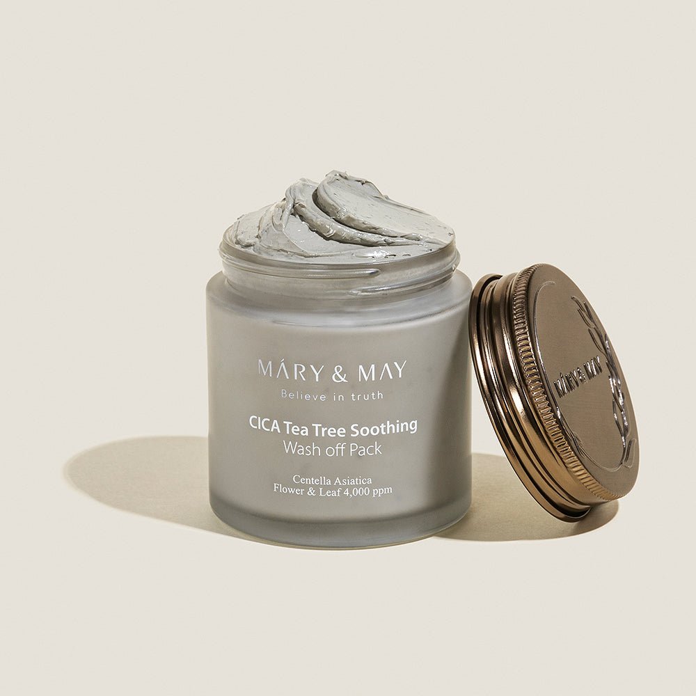 [MARY & MAY] Vegan CICA TeaTree Soothing Wash off Pack 125g - Daebak