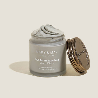 [MARY & MAY] Vegan CICA TeaTree Soothing Wash off Pack 125g - Daebak
