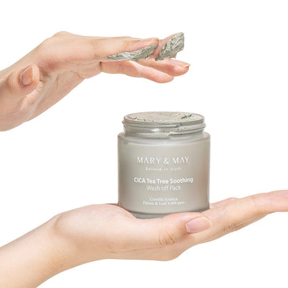 [MARY & MAY] Vegan CICA TeaTree Soothing Wash off Pack 125g - Daebak