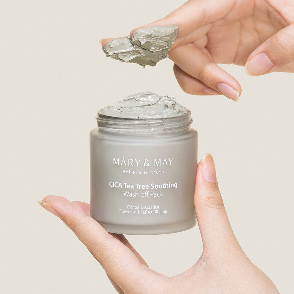 [MARY & MAY] Vegan CICA TeaTree Soothing Wash off Pack 125g - Daebak
