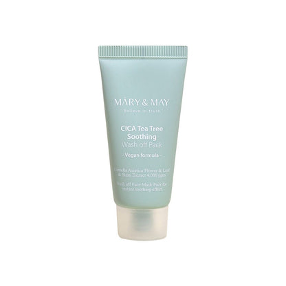 [MARY & MAY] Vegan CICA TeaTree Soothing Wash off Pack 30g - Daebak