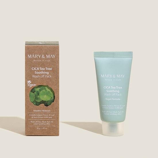 [MARY & MAY] Vegan CICA TeaTree Soothing Wash off Pack 30g - Daebak