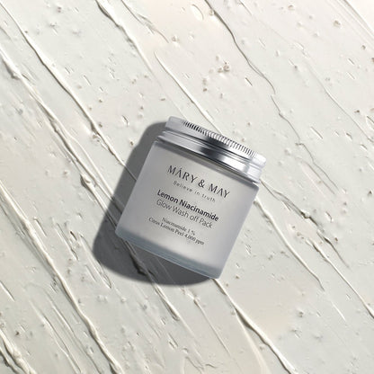 [MARY & MAY] Vegan Lemon Niacinamide Glow Wash off Pack 125g - Daebak