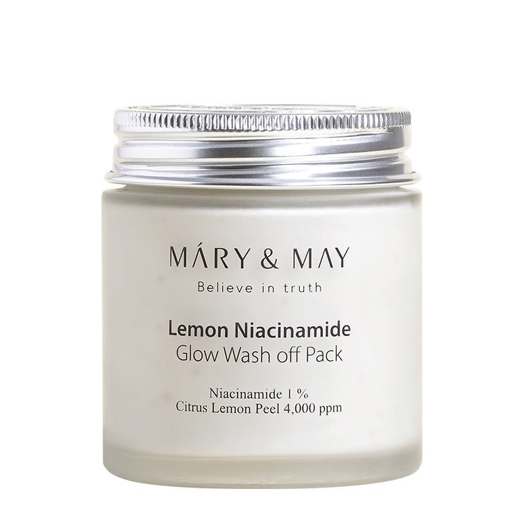 [MARY & MAY] Vegan Lemon Niacinamide Glow Wash off Pack 125g - Daebak