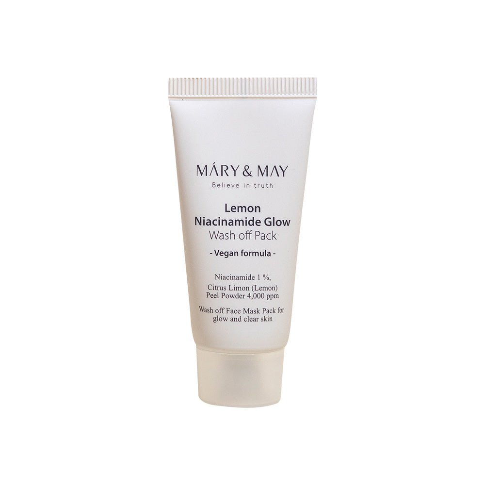 [MARY & MAY] Vegan Lemon Niacinamide Glow Wash off Pack 30g - Daebak