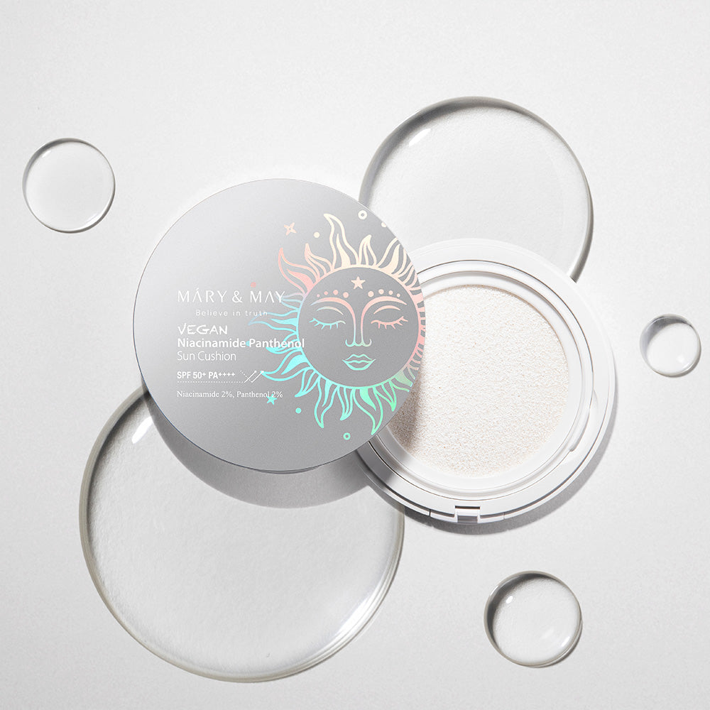 [MARY & MAY] Coussin Solaire Vegan Niacinamide Panthénol SPF50+ PA++++ 25g