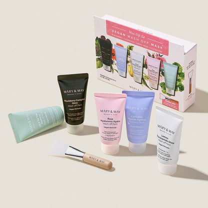 [MARY & MAY] Mini set regalo vegano di maschere da risciacquare (30g x 5)