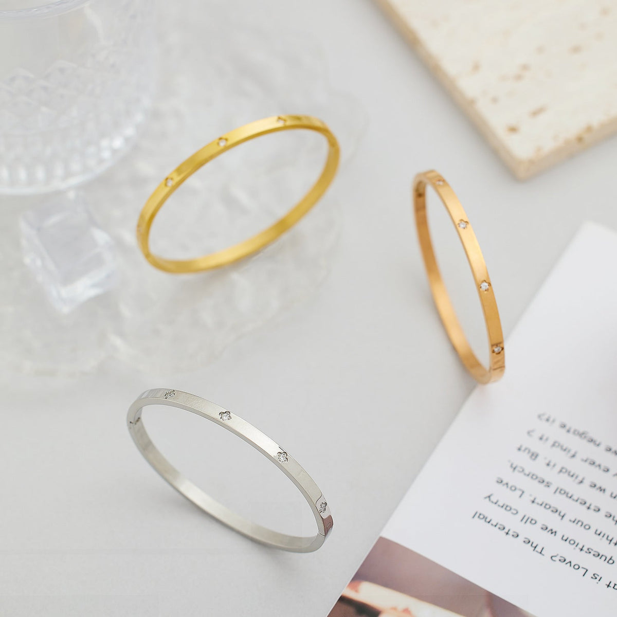 Matching Personalized Zircon Titanium Steel Korean Bracelet - Daebak