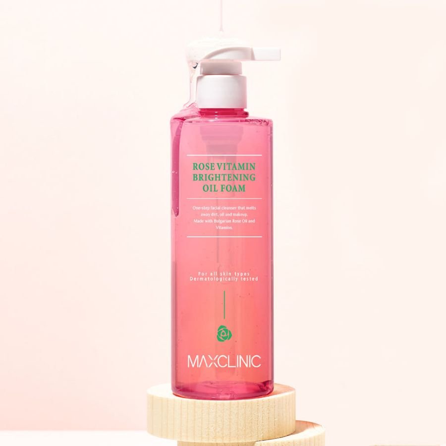 MAXCLINIC Rose Vitamin Brightening Oil Foam 310g - Daebak