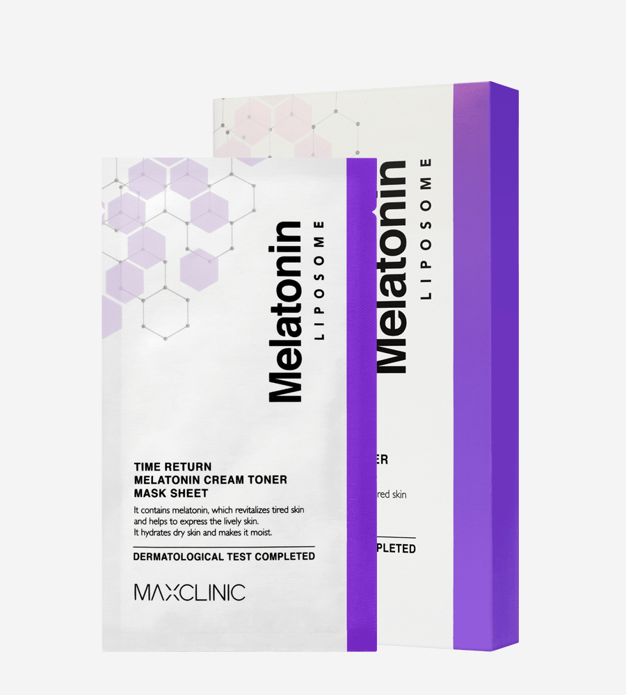 MAXCLINIC Time Return Melatonin Cream Toner Mask 27ml X 5ea - Daebak