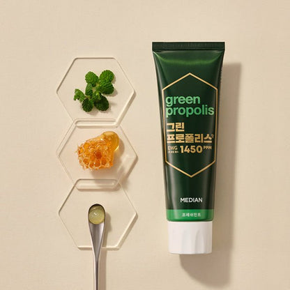 MEDIAN Green-Propolis Toothpaste Fresh Mint 100g*3 - Daebak