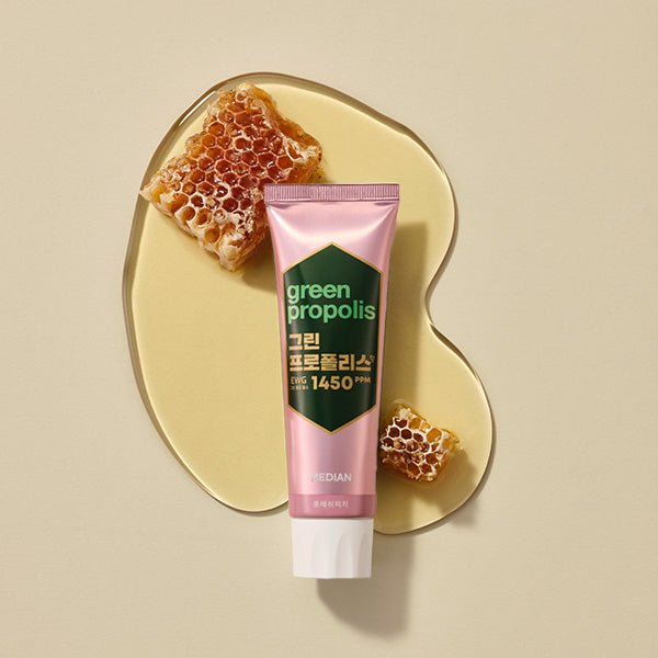MEDIAN Green-Propolis Toothpaste Fresh Peach 100g*3 - Daebak