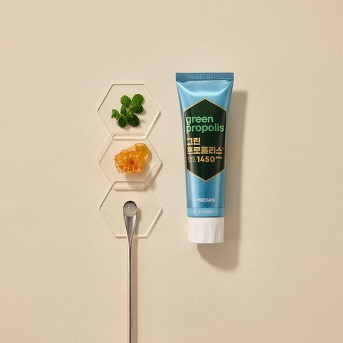 MEDIAN Green-Propolis Toothpaste Pure Mint 100g*3 - Daebak