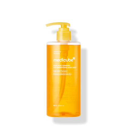 Gel de ducha corporal iluminador Vita con ácido kójico y cúrcuma de medicube 400ml