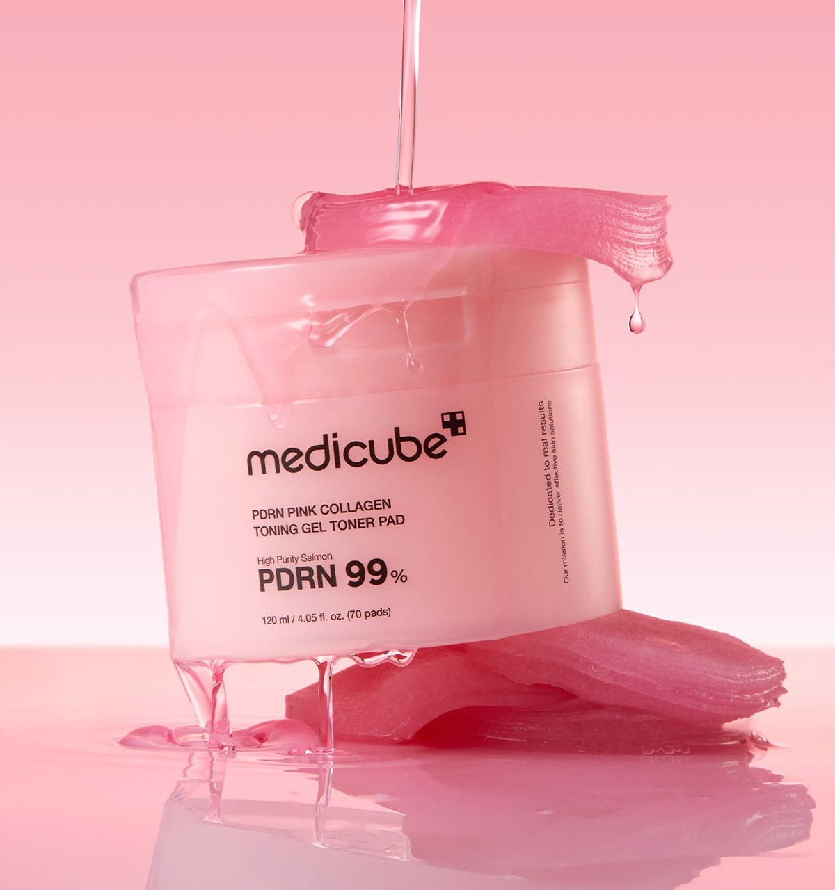 medicube PDRN Pink Collagen Gel Toner Pad 120ml/70pads - Daebak