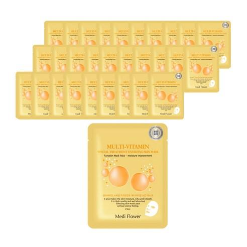 Mediflower Special Treatment Enerzing Skin Sheet Mask Multi Vitamin 23ml x 30ea - Daebak