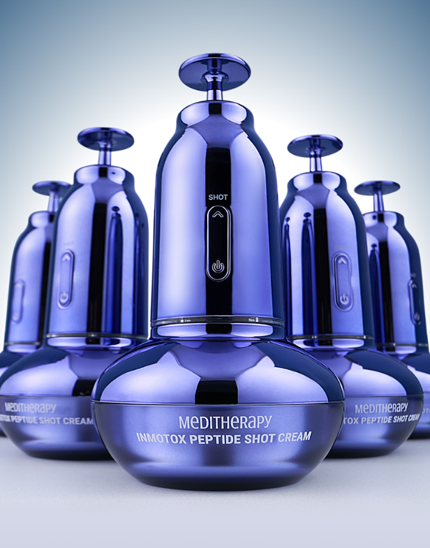 MEDITHERAPY Crème Inmotox Peptide Shot 50 ml + Appareil Jet Suceur (Ce produit peut uniquement être expédié par service express.)