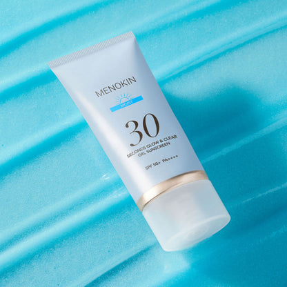 MENOKIN 30 Seconds Glow & Clear Gel Sunscreen SPF50+ PA++++ 50ml #MOIST