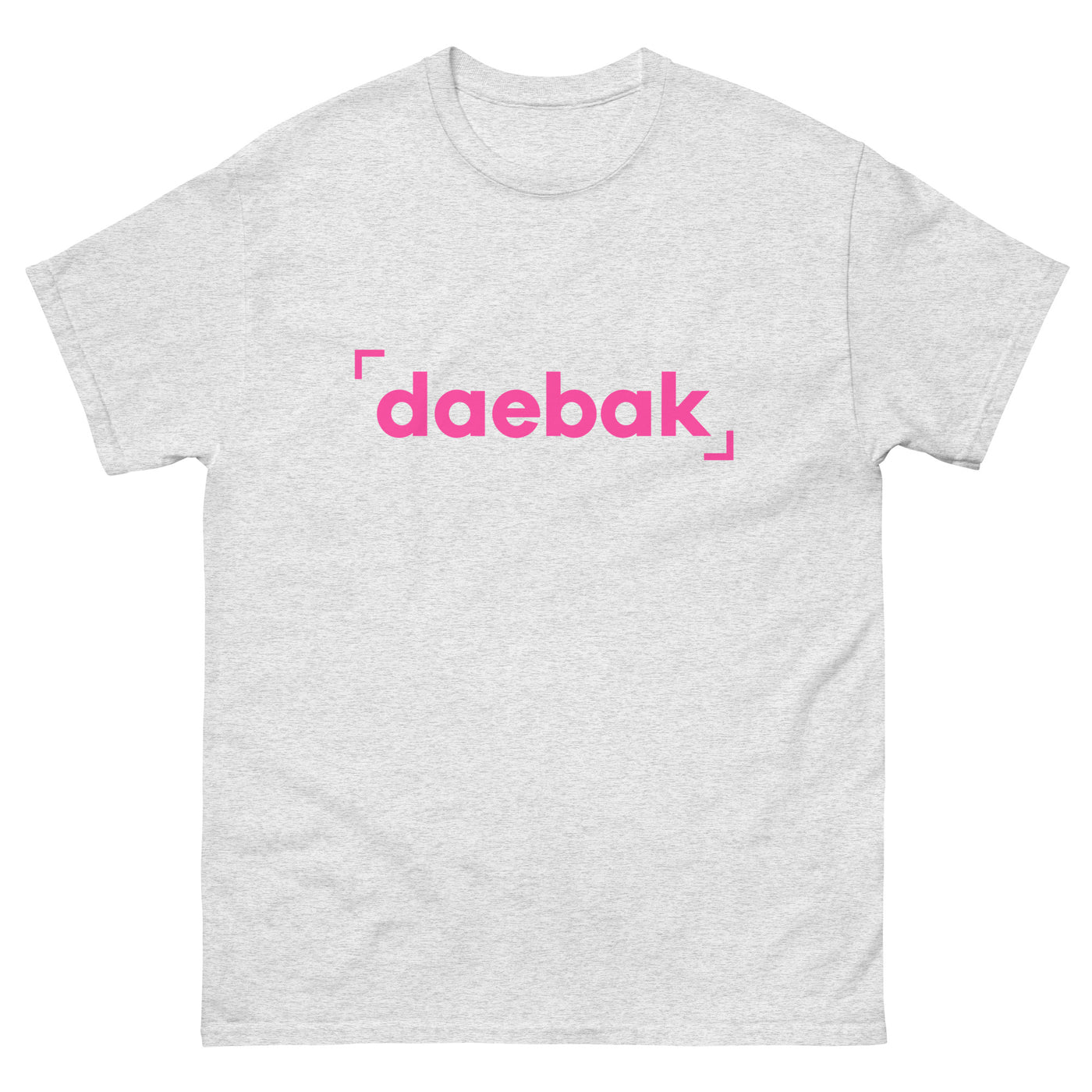 Daebak Basic Tee (Men) - Pink Logo