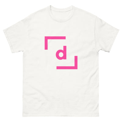D’ Basic Tee (Men) - Pink Logo