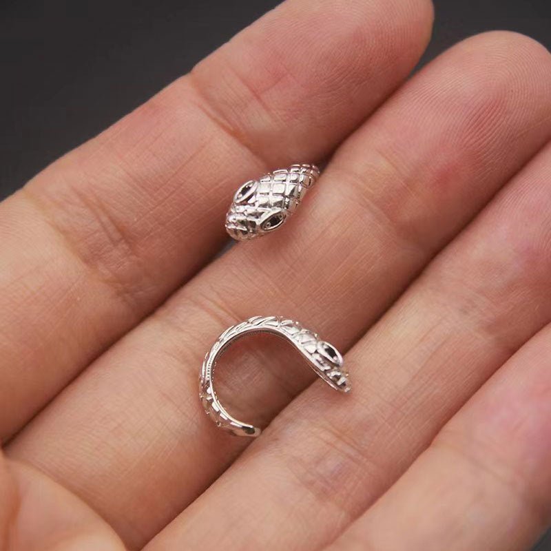 Men's Snake-shaped Single Korean Style Pseudo Pu Ear Clip - Daebak