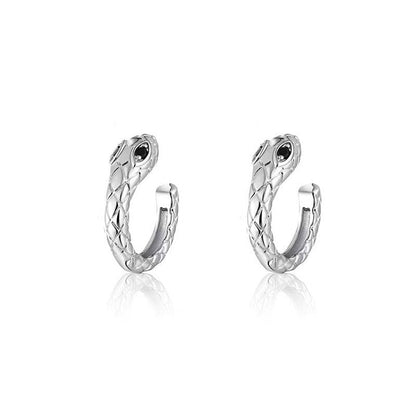 Men's Snake-shaped Single Korean Style Pseudo Pu Ear Clip - Daebak