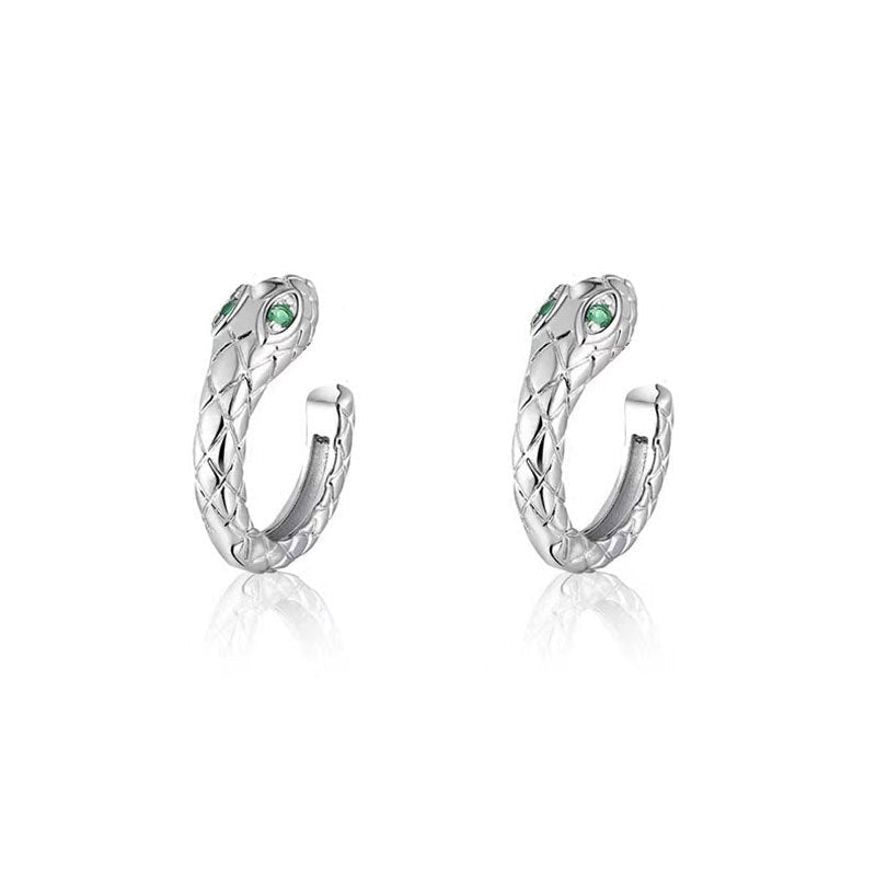 Men's Snake-shaped Single Korean Style Pseudo Pu Ear Clip - Daebak