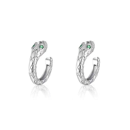 Men's Snake-shaped Single Korean Style Pseudo Pu Ear Clip - Daebak