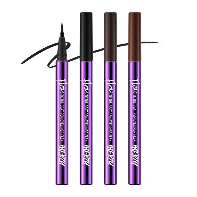MERZY BITE THE BEAT PEN EYELINER FLEX 0.6g (3 Colors) - Daebak