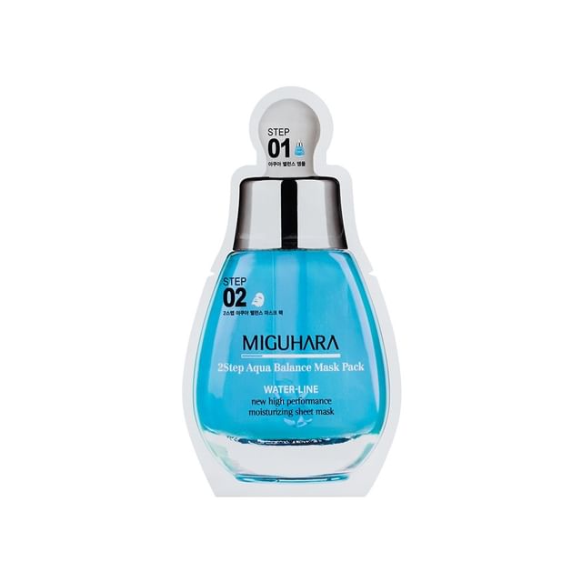 MIGUHARA 2 Step Aqua Balance Mask Pack (1.7ml + 25ml) x 1 sheet - Daebak