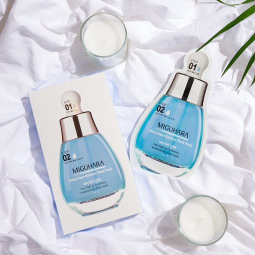 MIGUHARA 2 Step Aqua Balance Mask Pack (1.7ml + 25ml) x 1 sheet - Daebak
