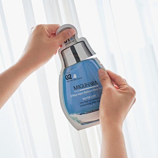 MIGUHARA 2 Step Aqua Balance Mask Pack (1.7ml + 25ml) x 1 sheet - Daebak