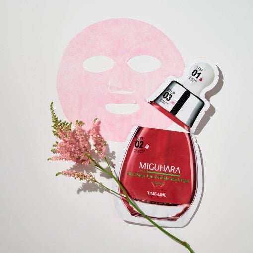 MIGUHARA Big 3 Step Anti-Wrinkle Mask Pack Origin 1.7ml + 25ml + 2ml - Daebak
