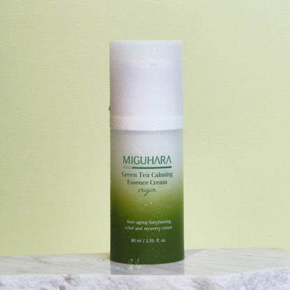 MIGUHARA Green Tea Calming Essence Cream Origin 80ml - Daebak
