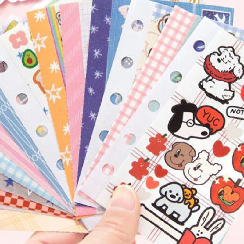 Mr. Paper Duplex Sticker Book 30 Sheets | Korean Cute Style Creative Handbook Material - Daebak