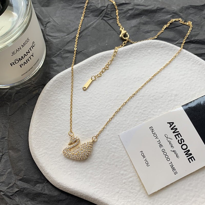 Nail Female Titanium Steel Rose Gold Necklaces - Daebak