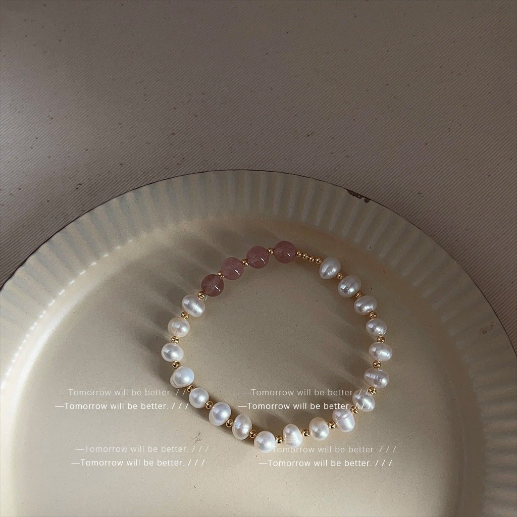 Natural Pearl Retro Minority Moonstone Graceful Bracelets - Daebak
