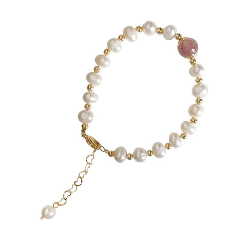 Natural Pearl Retro Minority Moonstone Graceful Bracelets - Daebak