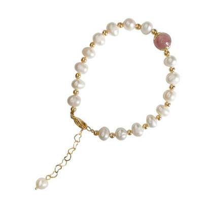 Natural Pearl Retro Minority Moonstone Graceful Bracelets - Daebak