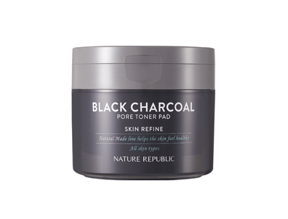 [NATURE REPUBLIC] Black Charcoal Pore Toner Pad 100g/50ea - Daebak