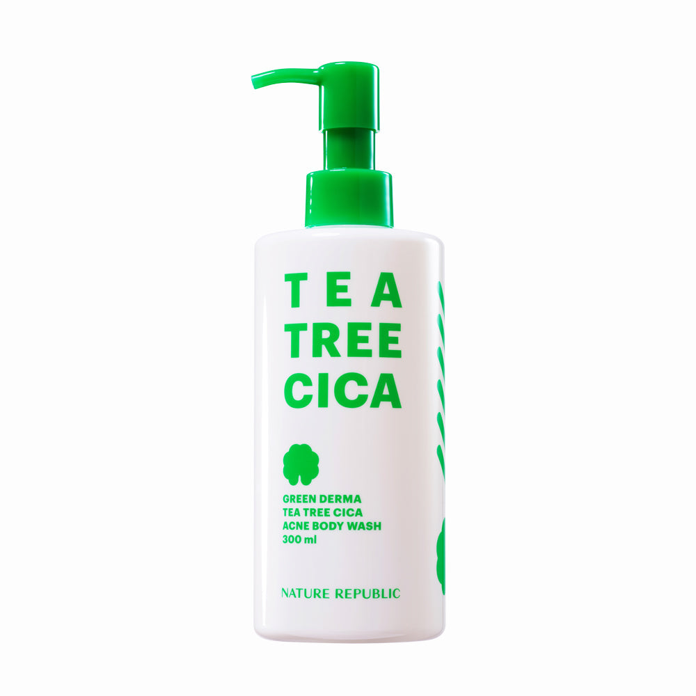 [NATURE REPUBLIC] Green Derma Tea Tree Cica Gel Douche Anti-Acné Corps 300ml