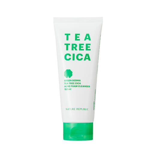 [NATURE REPUBLIC] Green Derma Teebaum-Cica-Akne-Reinigungsschaum 150ml