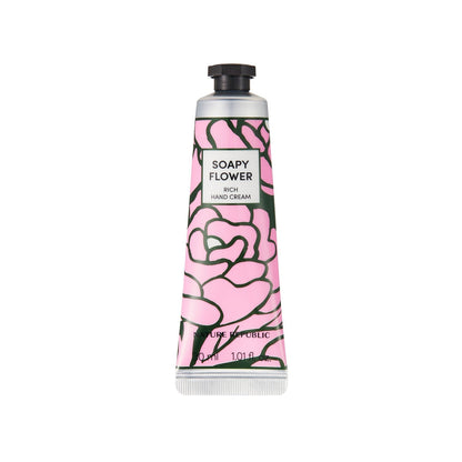 Nature Republic Hand & Nature Rich Hand Cream Soapy Flower - Daebak