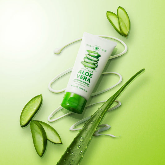Nature Republic Mild & Moisture Aloe Vera Foam Cleanser - Daebak