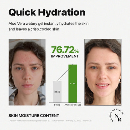 Nature Republic Mild & Moisture Aloe Vera Watery Gel (Tube) - Daebak