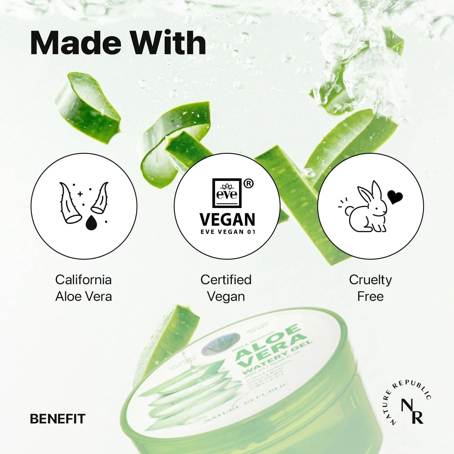 Nature Republic Mild & Moisture Aloe Vera Watery Gel (Tube) - Daebak