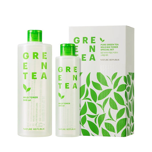 Nature Republic Pure Green Tea Big Toner Special Set - Daebak